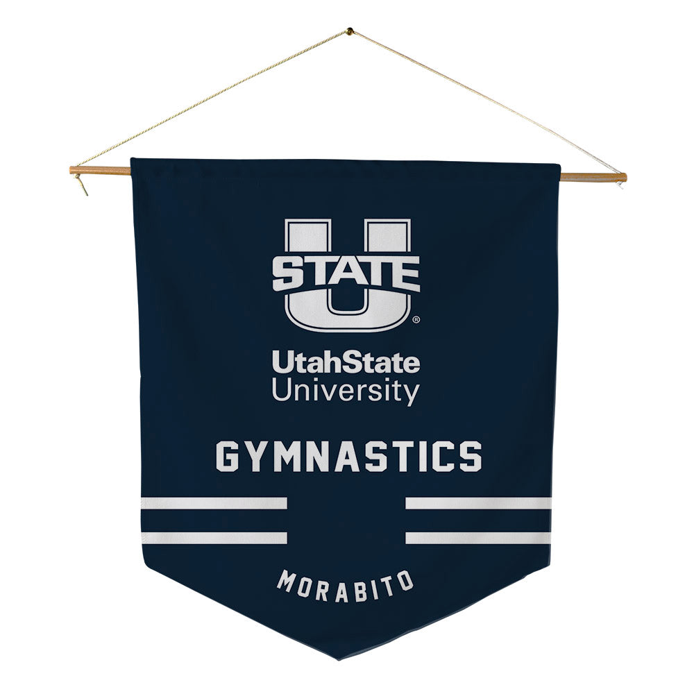 Utah State - NCAA Women's Gymnastics : Nyla Morabito - Pennant - 18" x 21"-0