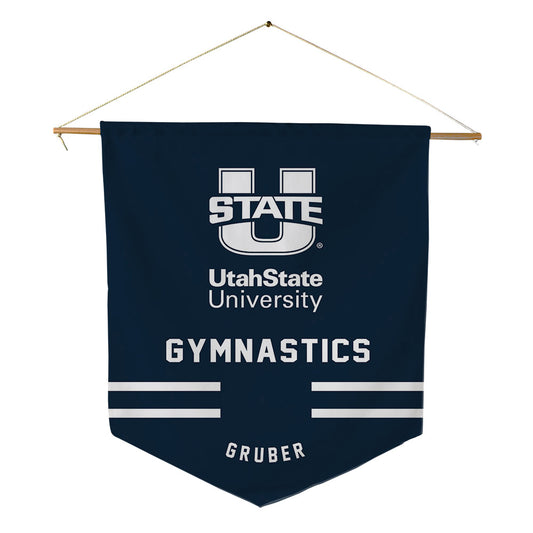 Utah State - NCAA Women's Gymnastics : Mara Gruber - Pennant - 18" x 21"-0