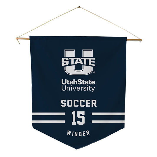Utah State - NCAA Women's Soccer : Talia Winder - Pennant - 18" x 21"-0