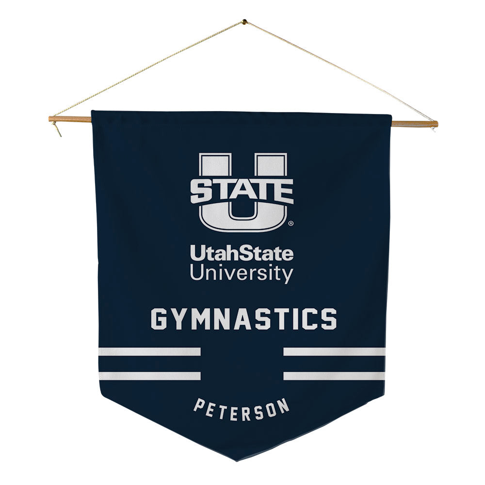 Utah State - NCAA Women's Gymnastics : Marley Peterson - Pennant - 18" x 21"-0