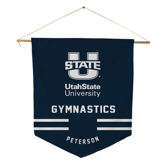 Utah State - NCAA Women's Gymnastics : Marley Peterson - Pennant - 18" x 21"-0