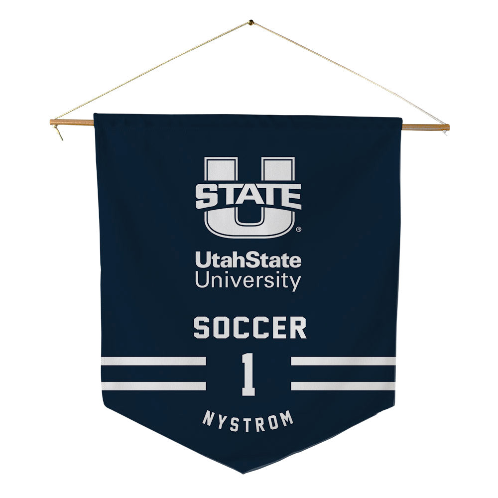 Utah State - NCAA Women's Soccer : Ivy Nystrom - Pennant - 18" x 21"-0