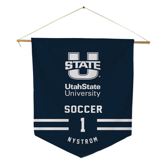 Utah State - NCAA Women's Soccer : Ivy Nystrom - Pennant - 18" x 21"-0
