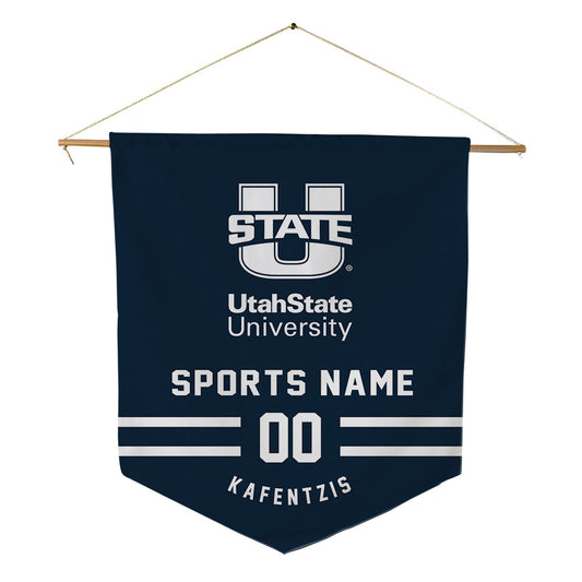 Utah State - NCAA Football : Gio Kafentzis - Pennant - 18" x 21"-0