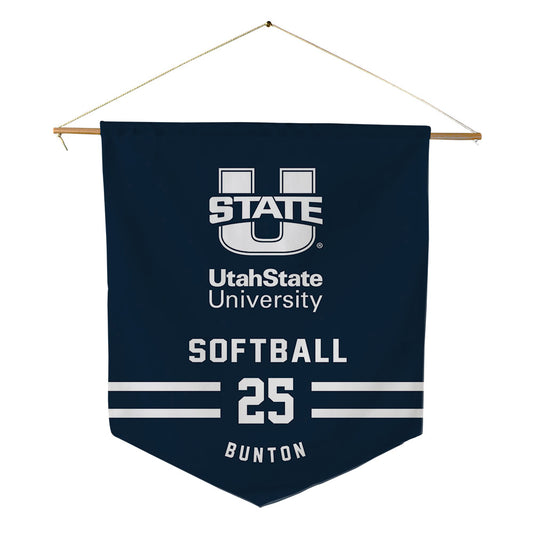 Utah State - NCAA Softball : Alex Bunton - Pennant - 18" x 21"-0