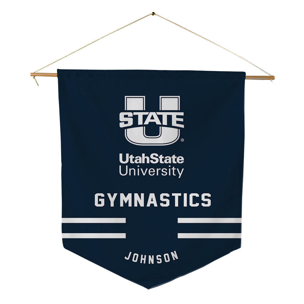 Utah State - NCAA Women's Gymnastics : Brylea Johnson - Pennant - 18" x 21"-0