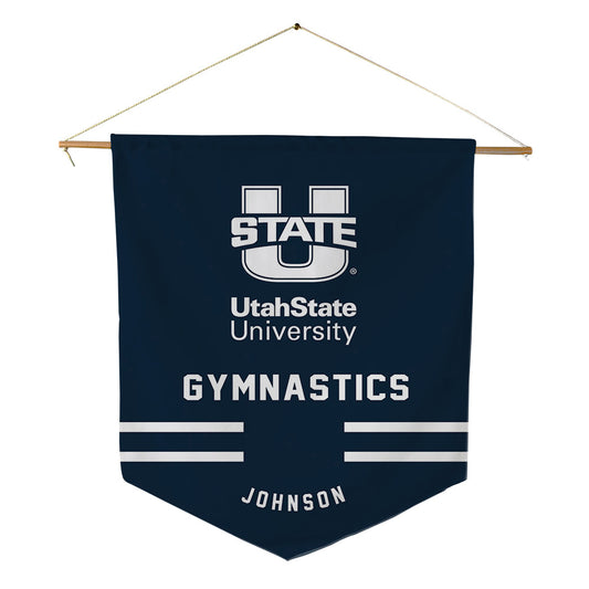 Utah State - NCAA Women's Gymnastics : Brylea Johnson - Pennant - 18" x 21"-0