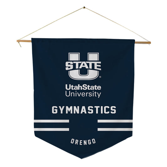 Utah State - NCAA Women's Gymnastics : Olivia Orengo - Pennant - 18" x 21"-0