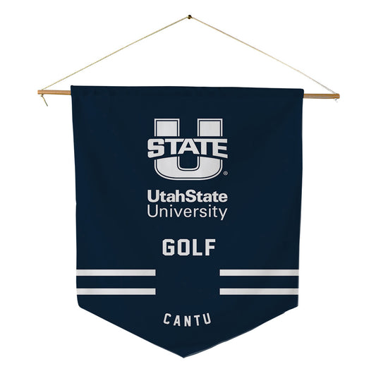 Utah State - NCAA Men's Golf : Luis Cantu - Pennant - 18" x 21"-0