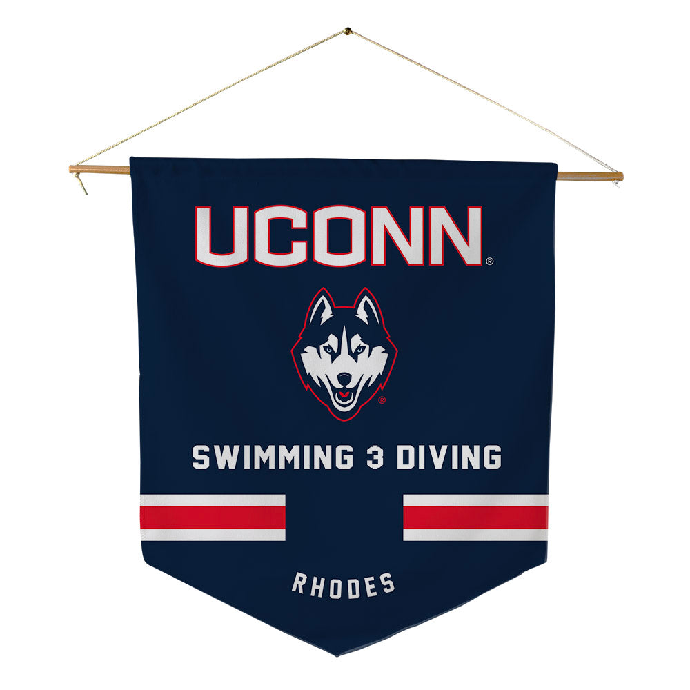 UConn - NCAA Women's Swimming & Diving : Maggie Rhodes - Pennant - 18" x 21"-0