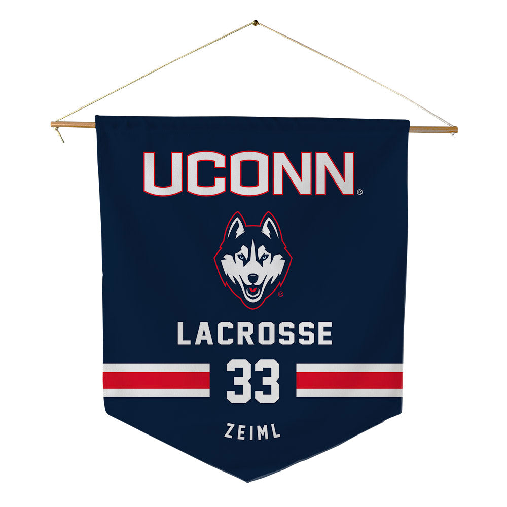 UConn - NCAA Women's Lacrosse : Sofia Zeiml - Pennant - 18" x 21"-0