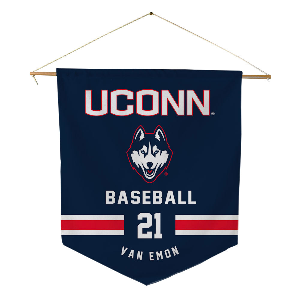 UConn - NCAA Baseball : Gabe Van Emon - Pennant - 18" x 21"-0