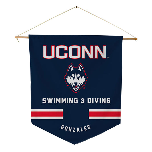 UConn - NCAA Women's Swimming & Diving : Lydia Gonzales - Pennant - 18" x 21"-0