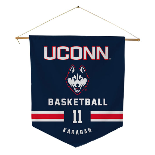UConn - NCAA Men's Basketball : Alex Karaban - Pennant - 18" x 21"-0
