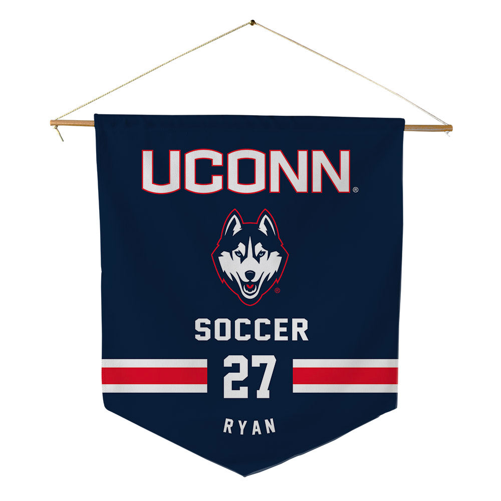 UConn - NCAA Men's Soccer : Jack Ryan - Pennant - 18" x 21"-0