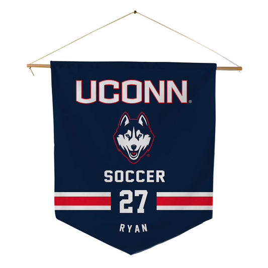 UConn - NCAA Men's Soccer : Jack Ryan - Pennant - 18" x 21"-0