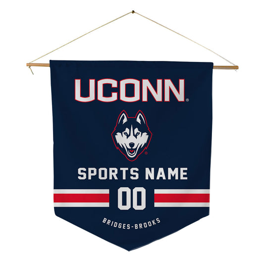 UConn - NCAA Football : Axavier Bridges-Brooks - Pennant - 18" x 21"-0