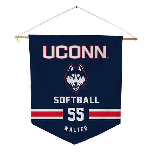 UConn - NCAA Softball : Jessica Walter - Pennant - 18" x 21"-0