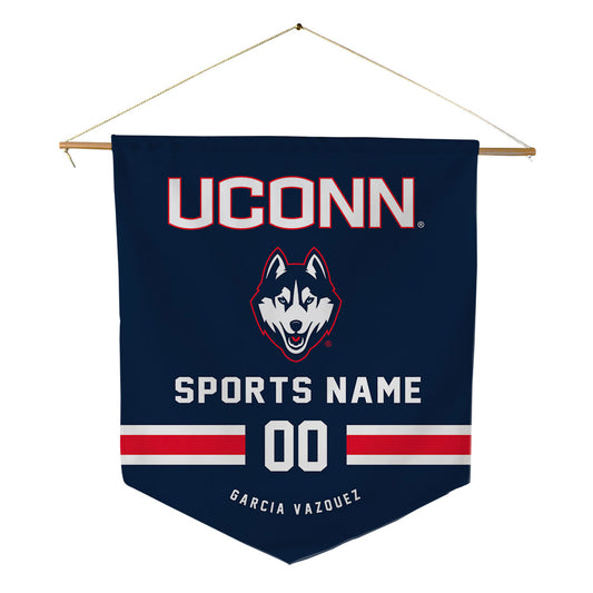 UConn - NCAA Women's Field Hockey : Juana Garcia Vazquez - Pennant - 18" x 21"-0