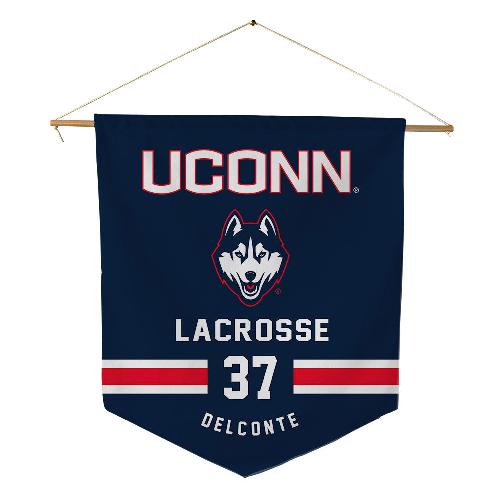 UConn - NCAA Women's Lacrosse : Jessica DelConte - Pennant - 18" x 21"-0