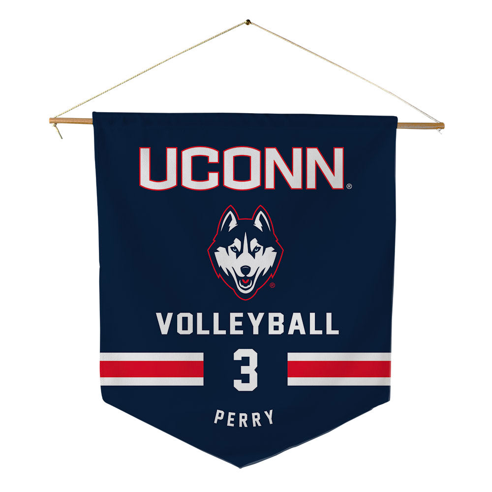 UConn - NCAA Women's Volleyball : Jessica Perry - Pennant - 18" x 21"-0