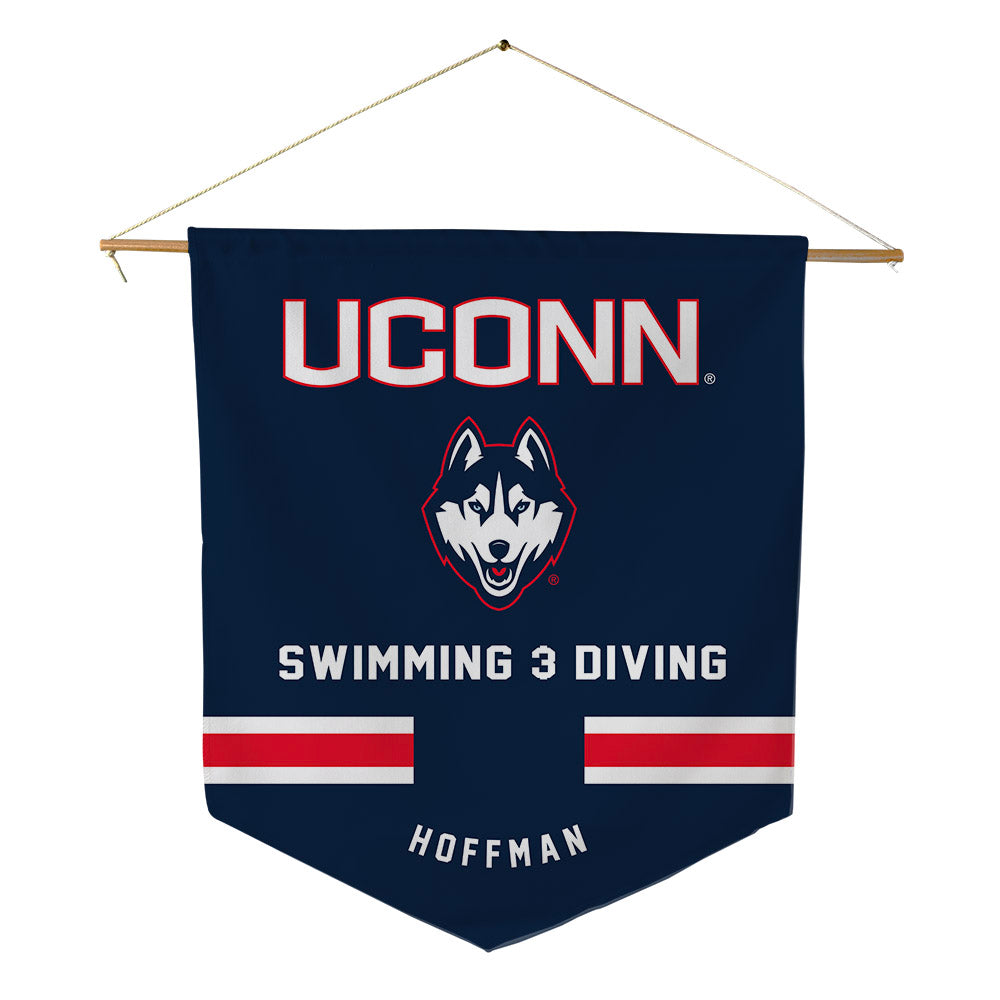 UConn - NCAA Women's Swimming & Diving : Bella Hoffman - Pennant - 18" x 21"-0