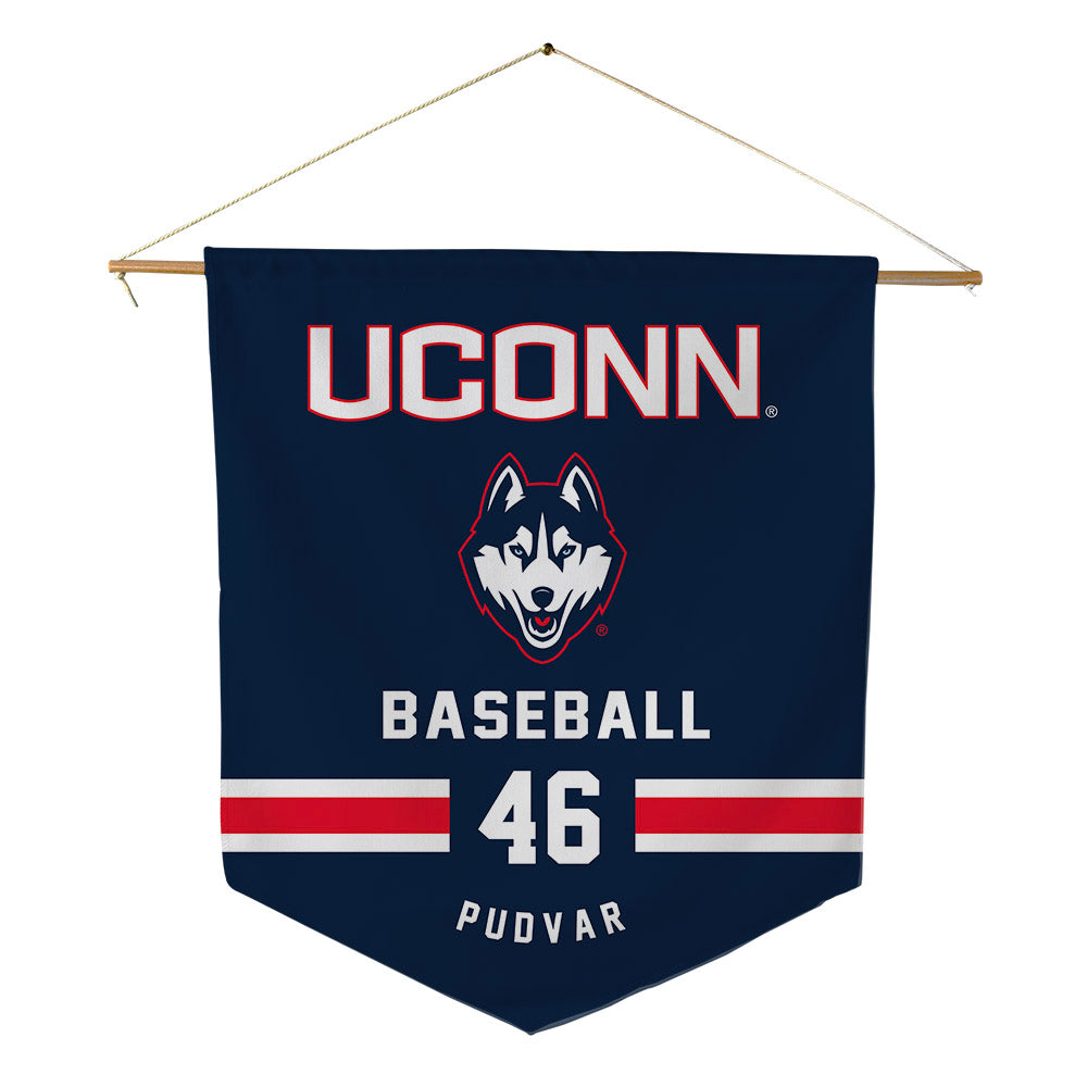 UConn - NCAA Baseball : Oliver Pudvar - Pennant - 18" x 21"-0