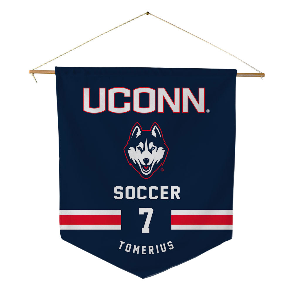 UConn - NCAA Men's Soccer : Nicolas Tomerius - Pennant - 18" x 21"-0