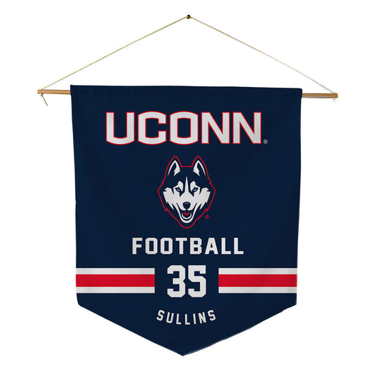 UConn - NCAA Football : Spencer Sullins - Pennant - 18" x 21"-0
