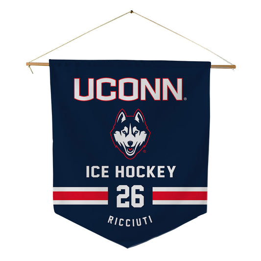 UConn - NCAA Women's Ice Hockey : Leila Ricciuti - Pennant - 18" x 21"-0