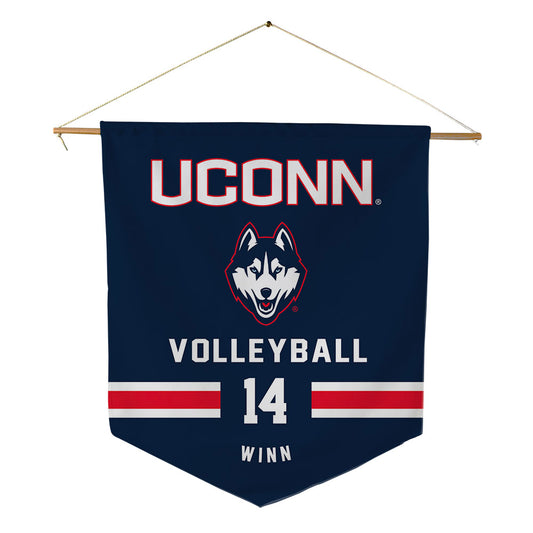 UConn - NCAA Women's Volleyball : Loren Winn - Pennant - 18" x 21"-0