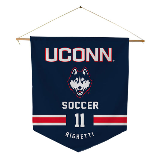 UConn - NCAA Women's Soccer : Tiana Righetti - Pennant - 18" x 21"-0