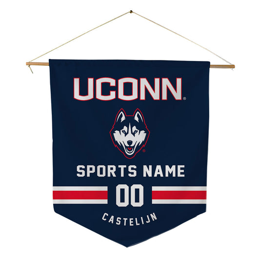 UConn - NCAA Women's Field Hockey : Keet Castelijn - Pennant - 18" x 21"-0