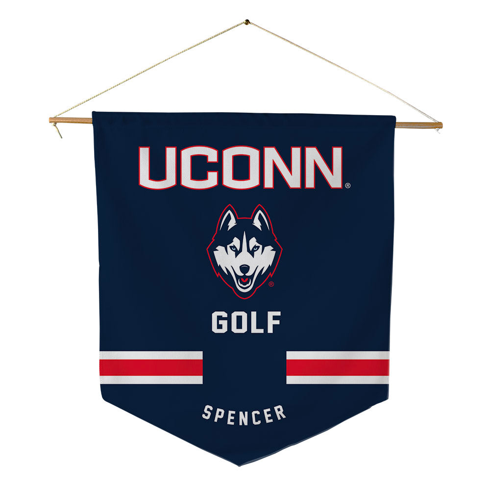 UConn - NCAA Men's Golf : Colin Spencer - Pennant - 18" x 21"-0