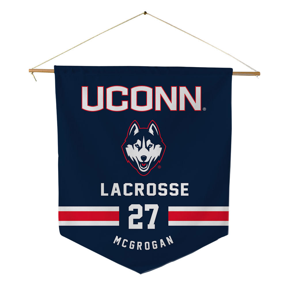 UConn - NCAA Women's Lacrosse : Eve McGrogan - Pennant - 18" x 21"-0