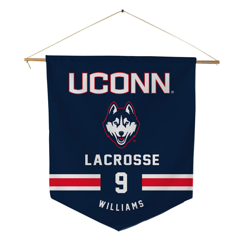 UConn - NCAA Women's Lacrosse : Leah Williams - Pennant - 18" x 21"-0