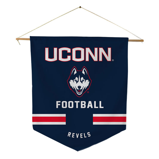 UConn - NCAA Football : Tracy Revels - Pennant - 18" x 21"-0