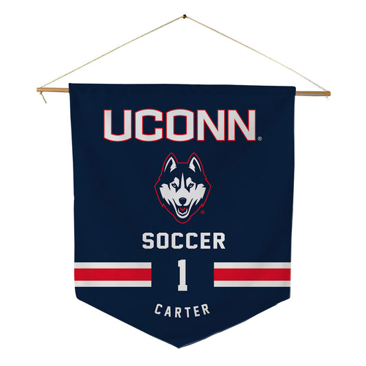 UConn - NCAA Men's Soccer : Adam Carter - Pennant - 18" x 21"-0