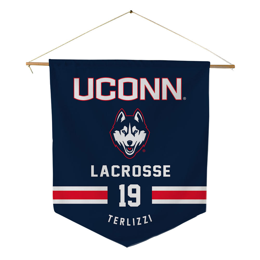 UConn - NCAA Women's Lacrosse : Jillian Terlizzi - Pennant - 18" x 21"-0