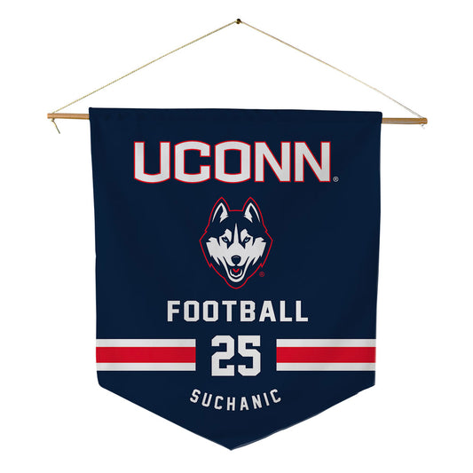 UConn - NCAA Football : Saxton Suchanic - Pennant - 18" x 21"-0