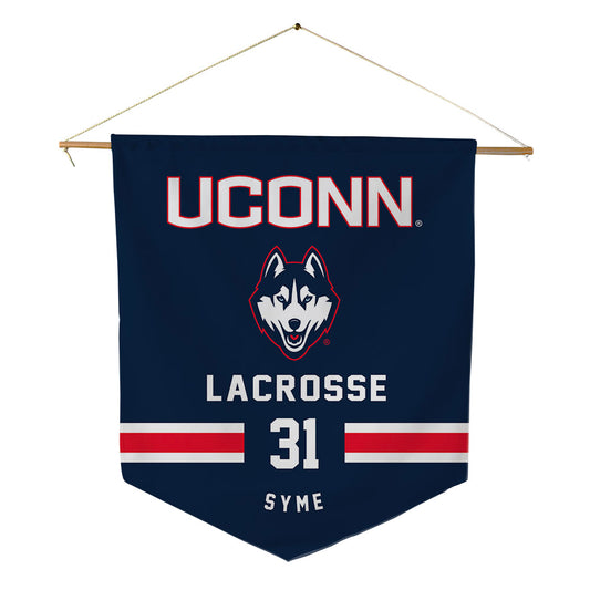 UConn - NCAA Women's Lacrosse : Madelyn Syme - Pennant - 18" x 21"-0