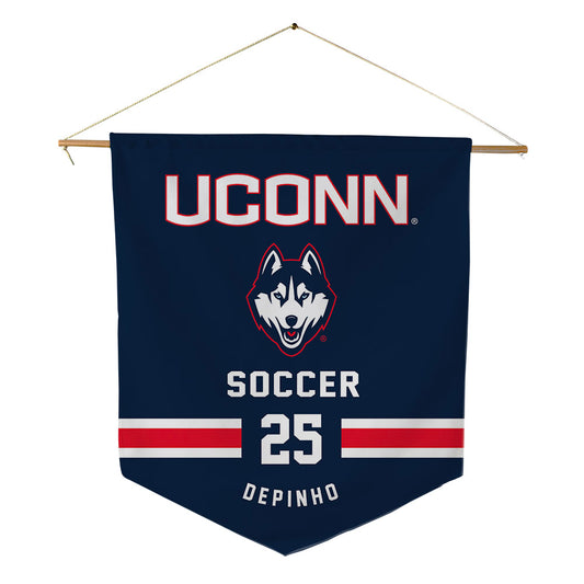 UConn - NCAA Men's Soccer : Mateo DePinho - Pennant - 18" x 21"-0