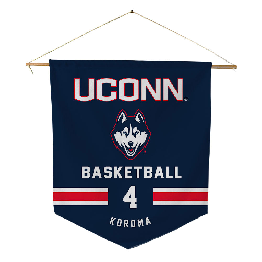 UConn - NCAA Men's Basketball : Dwayne Koroma - Pennant - 18" x 21"-0