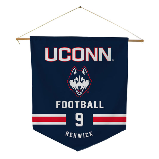 UConn - NCAA Football : Amir Renwick - Pennant - 18" x 21"-0