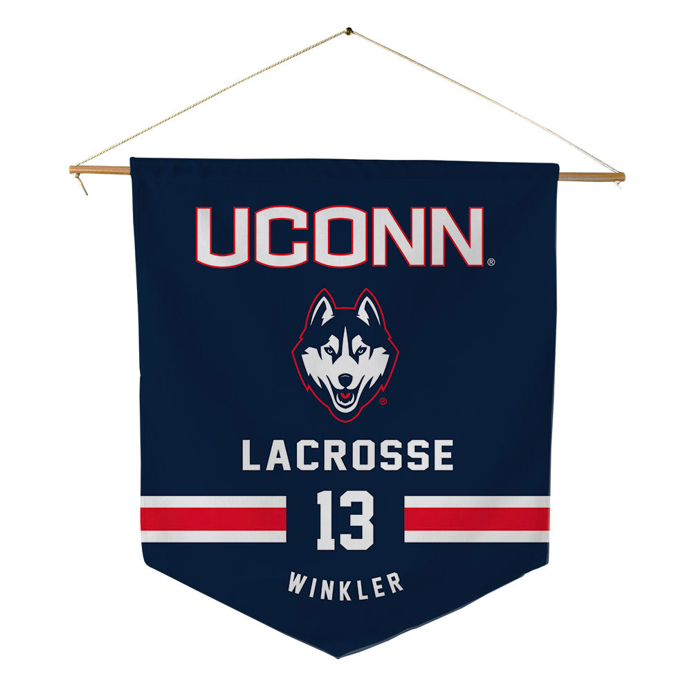 UConn - NCAA Women's Lacrosse : Grace Winkler - Pennant - 18" x 21"-0