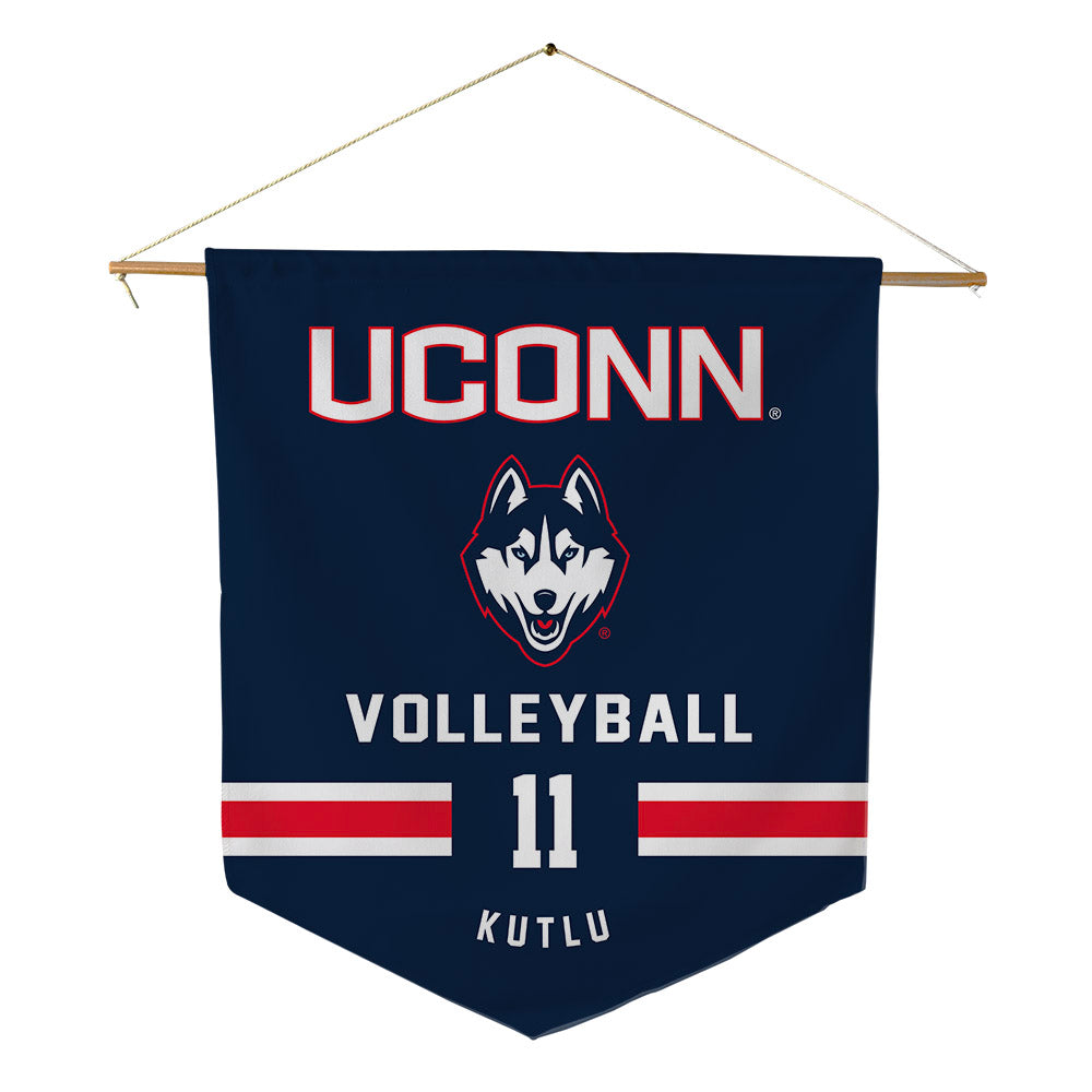UConn - NCAA Women's Volleyball : Doga Kutlu - Pennant - 18" x 21"-0