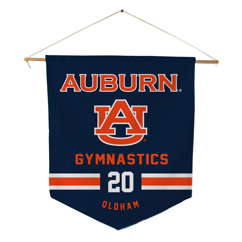 Auburn - NCAA Women's Gymnastics : Morgan Leigh Oldham - Pennant - 18" x 21"-0