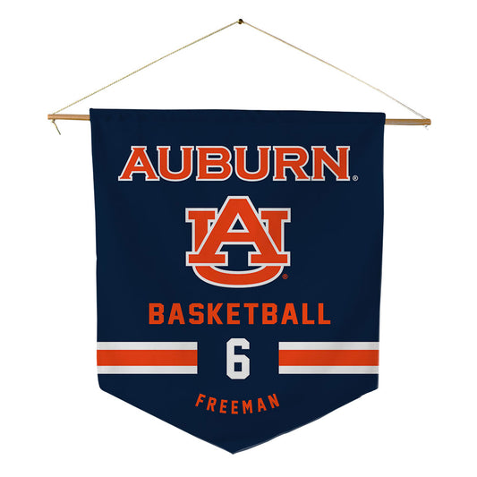 Auburn - NCAA Men's Basketball : Elyjah Freeman - Pennant - 18" x 21"-0