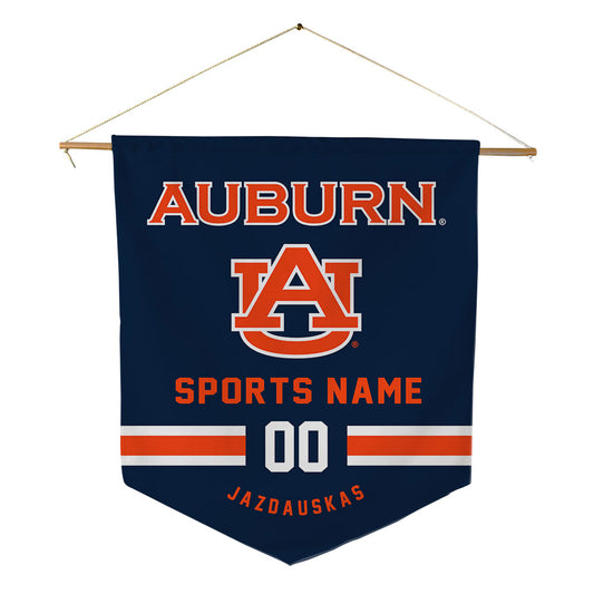 Auburn - NCAA Men's Swimming & Diving : Rokas Jazdauskas - Pennant - 18" x 21"-0
