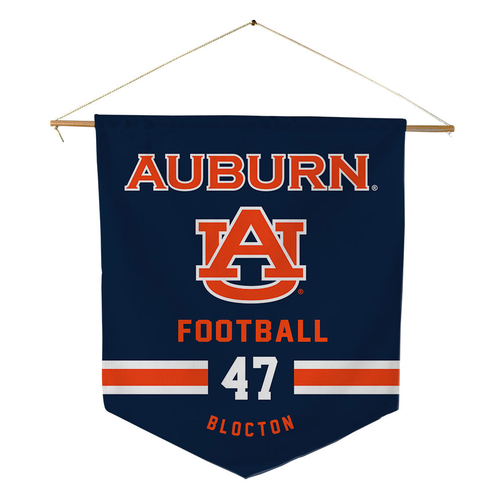 Auburn - NCAA Football : Malik Blocton - Pennant - 18" x 21"-0